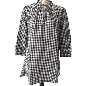 J. Crew Factory Mini Length Gingham Dress in XS